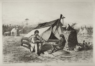 Hogar, dulce hogar, por Edwin Forbes de Edwin Austin Forbes